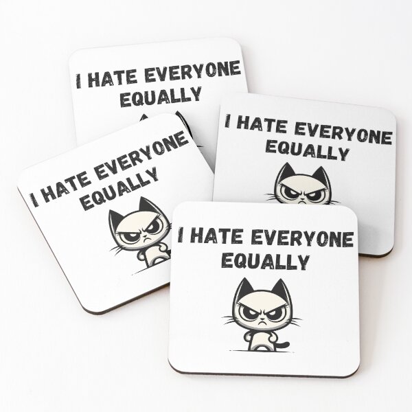 Item preview, I Hate Everyone Equally Funny Gifts for Introverts  designed and sold by Klaudia Kruk.