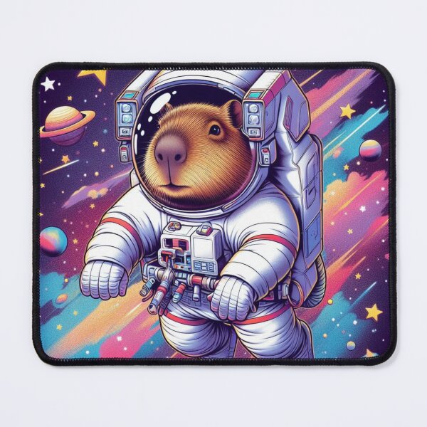 Item preview, Capybara Astronaut Colorful Space designed and sold by soapblossom.