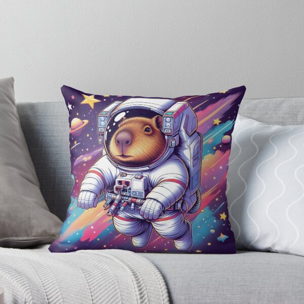 Artikelvorschau, Capybara-Astronaut bunter Raum entworfen und verkauft von soapblossom.
