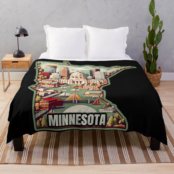 Item preview, Vintage Minnesota skyline Landmarks and Scenery Travel designed and sold by Unitepeople.