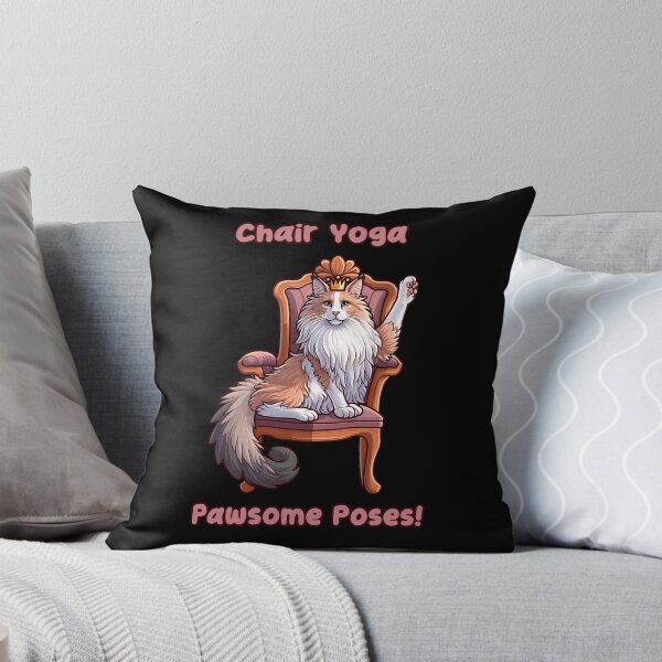 Item preview, Chair Yoga Cat Pose designed and sold by Irbisinthebox.