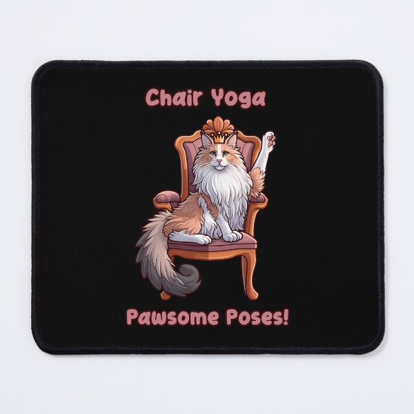 Item preview, Chair Yoga Cat Pose designed and sold by Irbisinthebox.