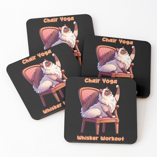 Item preview, Chair Yoga Cat Pose designed and sold by Irbisinthebox.