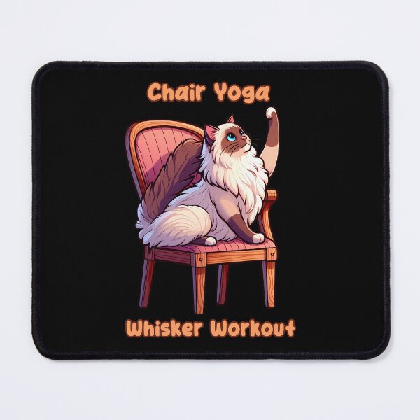 Item preview, Chair Yoga Cat Pose designed and sold by Irbisinthebox.