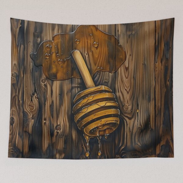 Item preview, Wood Honey Spoon Patern designed and sold by GrinGalore.