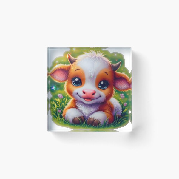 Item preview, Radiant Reverie: The Diamond Dust Cow designed and sold by AI-Only Creations.