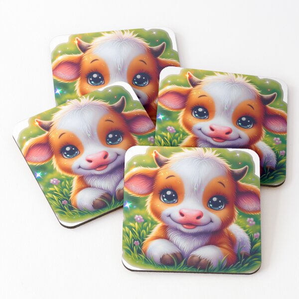 Item preview, Radiant Reverie: The Diamond Dust Cow designed and sold by AI-Only Creations.