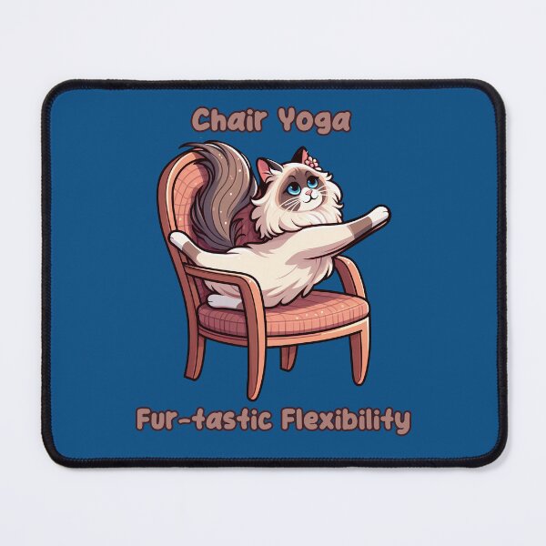 Item preview, Chair Yoga Cat Pose designed and sold by Irbisinthebox.