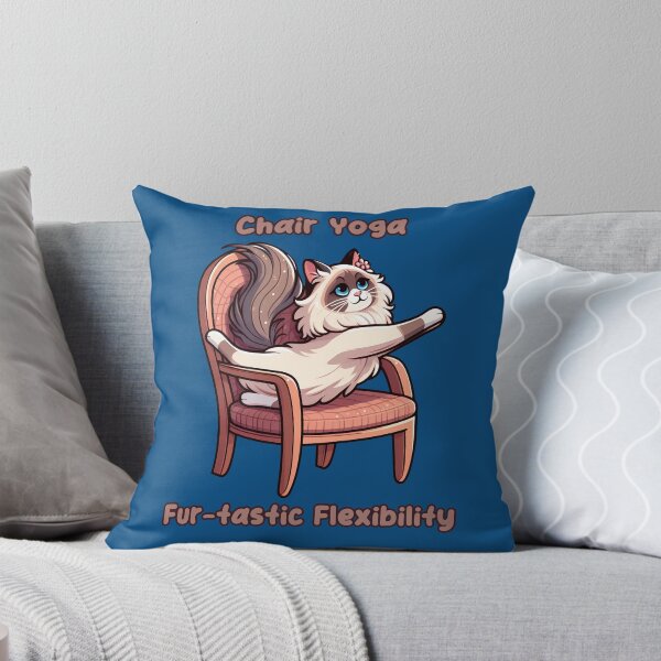 Item preview, Chair Yoga Cat Pose designed and sold by Irbisinthebox.