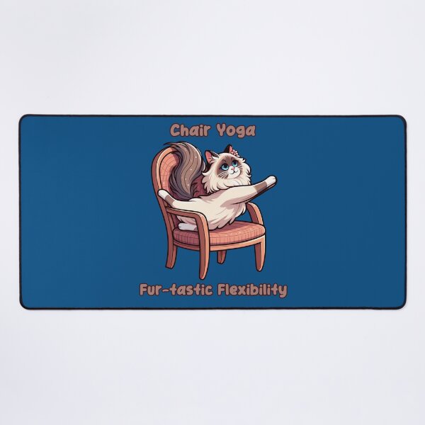 Item preview, Chair Yoga Cat Pose designed and sold by Irbisinthebox.