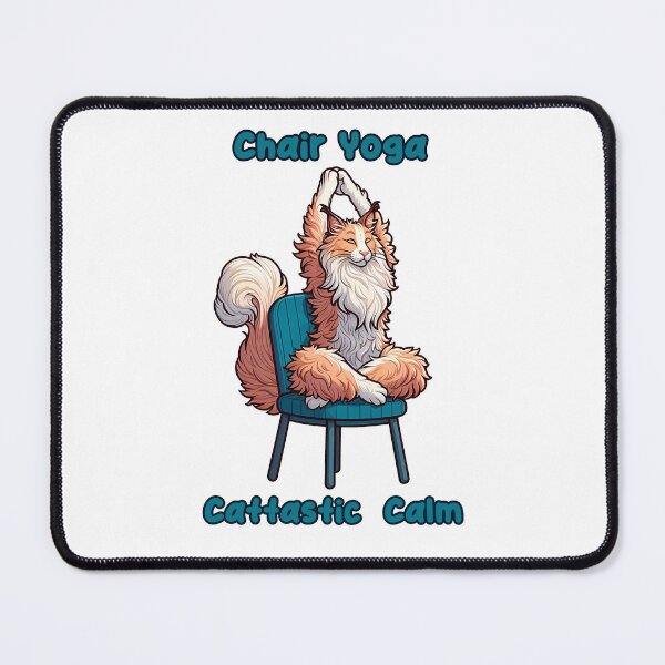 Item preview, Chair Yoga Cat Pose designed and sold by Irbisinthebox.
