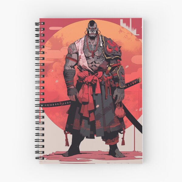 Item preview, Sunset Samurai: The Orcish Dual Blade Master designed and sold by GruumchsGoods.