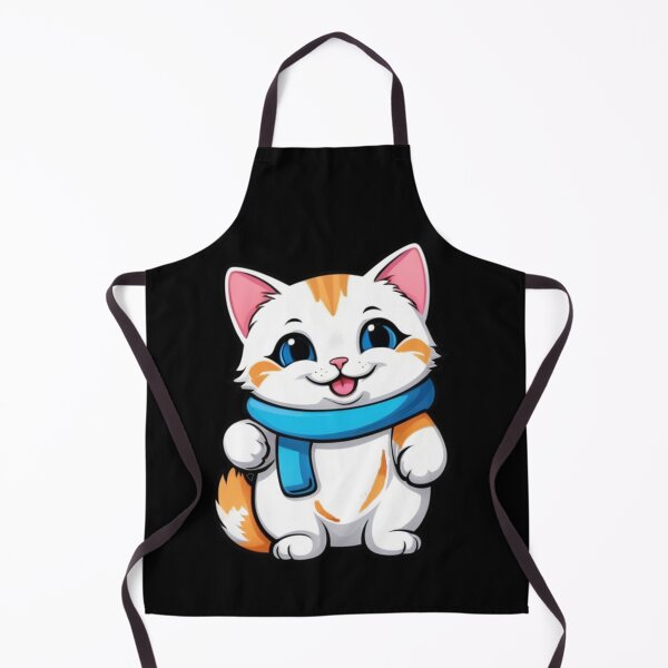 Item preview, Adorable Cat in a Blue Scarf - Whimsical Winter Whiskers designed and sold by StarStudio360.