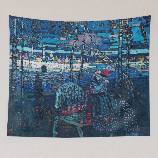 Item preview, Riding couple (1906) by Wassily Kandinsky designed and sold by TheHappyK.