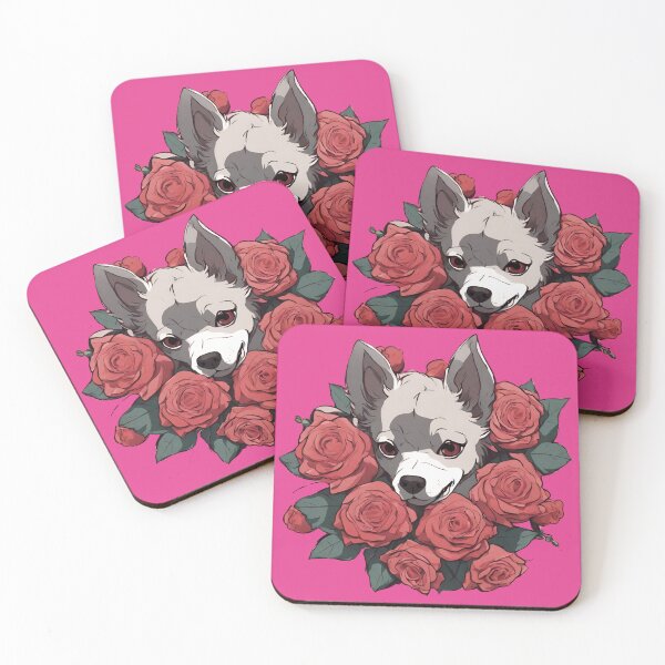 Item preview, Rose bouquet with dog gift designed and sold by MollyPetDesigns.