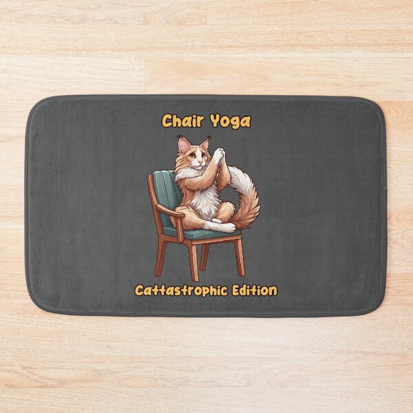 Item preview,  Chair Yoga Cat Pose designed and sold by Irbisinthebox.