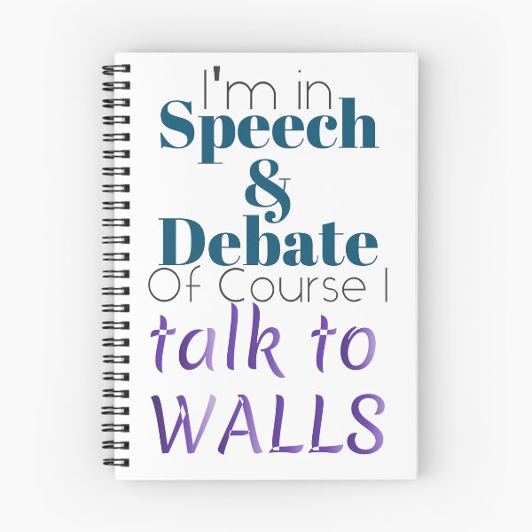 Item preview, Speech and Debate talk to walls designed and sold by ToKreate.