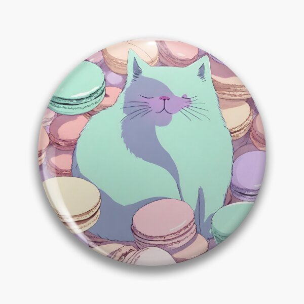 Item preview, Cat-aron, a cat with French macarons designed and sold by VickyJo111.