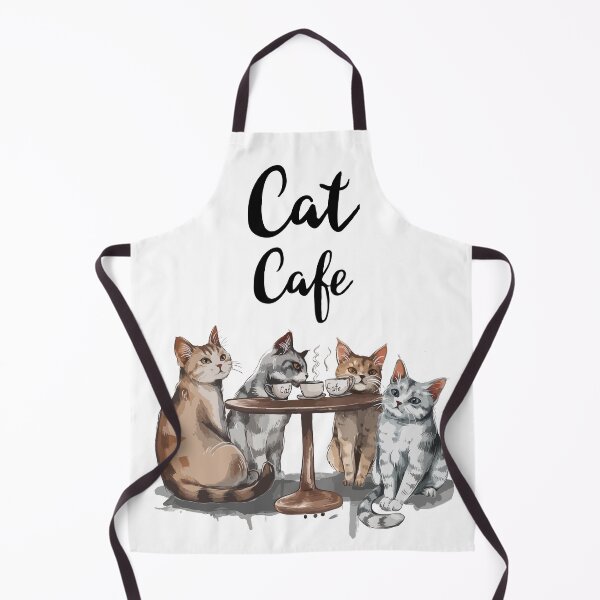 Item preview, Cat Cafe Print / Cats and Coffee designed and sold by Thehatinthecat.