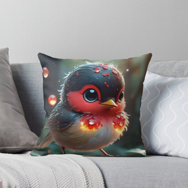Aperçu de l'œuvre Whimsical Baby Chibi Bird créée et vendue par TheArtOfPat.