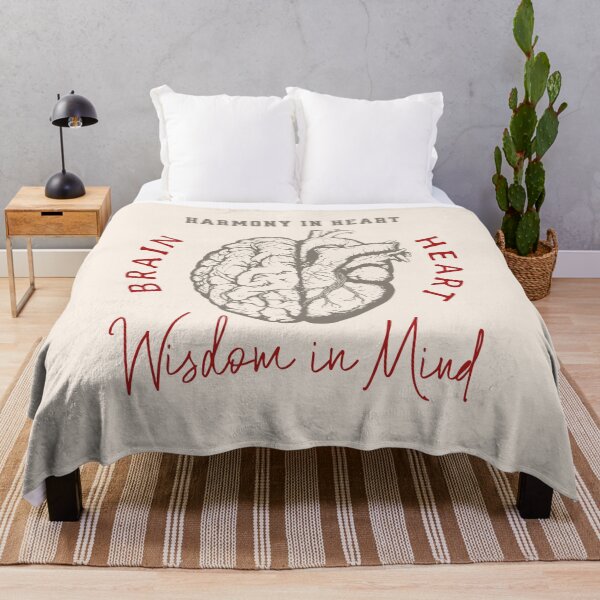Item preview, Harmony in Heart, Wisdom in Mind, Right balance between head and heart, vintage style designed and sold by Collagedream.