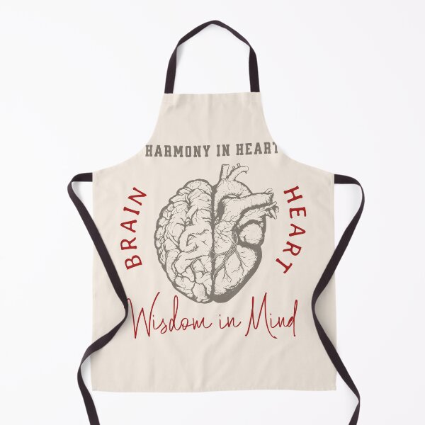 Item preview, Harmony in Heart, Wisdom in Mind, Right balance between head and heart, vintage style designed and sold by Collagedream.