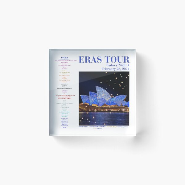 Item preview, Eras Tour Setlist - Sydney Night 4 designed and sold by LisaMichelleArt.