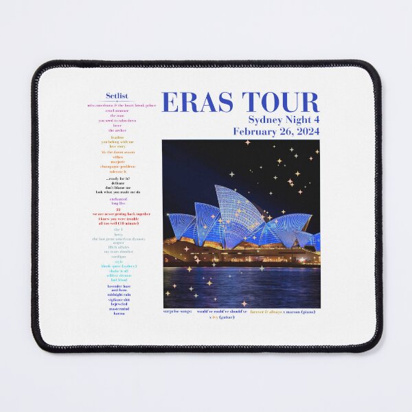 Item preview, Eras Tour Setlist - Sydney Night 4 designed and sold by LisaMichelleArt.