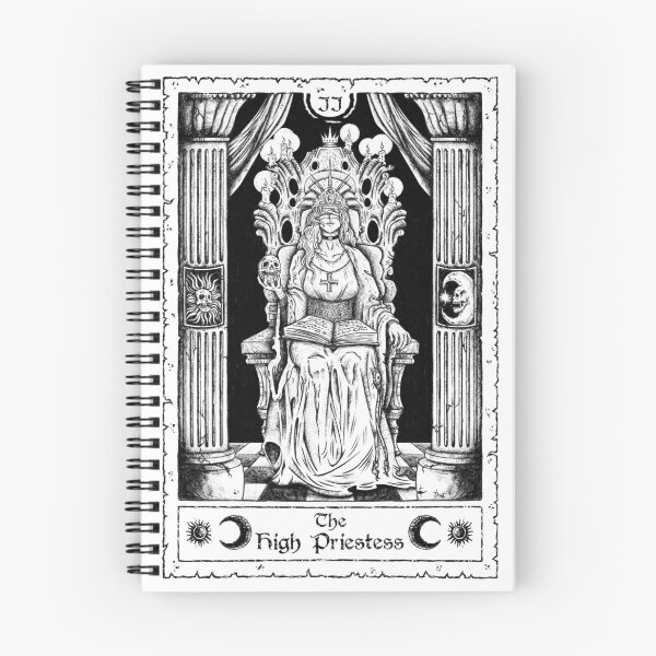 Item preview, The High Priestess - Forbidden Grimoire Tarot Card designed and sold by Alessandro Lalli.