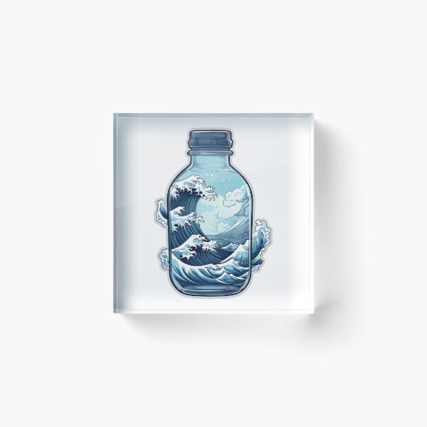 Item preview, waves in a bottle designed and sold by cold-waves.