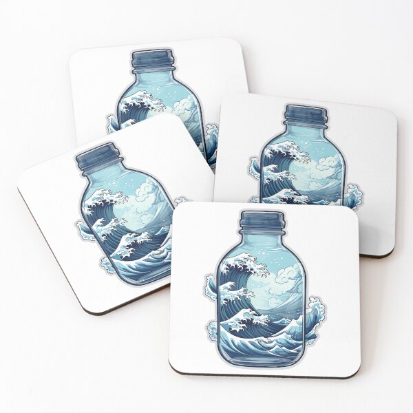Item preview, waves in a bottle designed and sold by cold-waves.