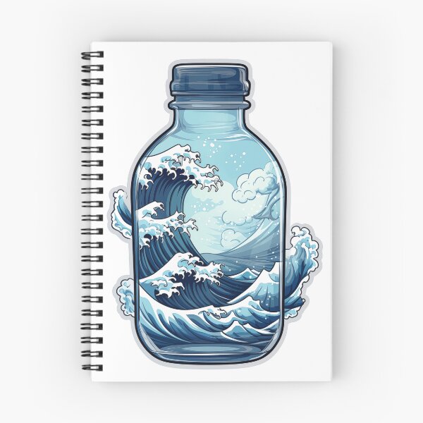 Item preview, waves in a bottle designed and sold by cold-waves.