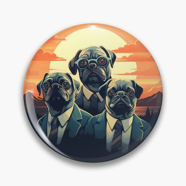 Item preview, Pug Agents Unleashed designed and sold by ghastlygraphix.