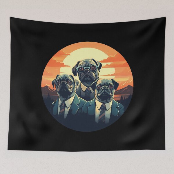 Item preview, Pug Agents Unleashed designed and sold by ghastlygraphix.
