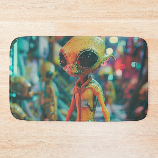 Item preview, Retro Aliens Art 3D designed and sold by nomiraclehere.