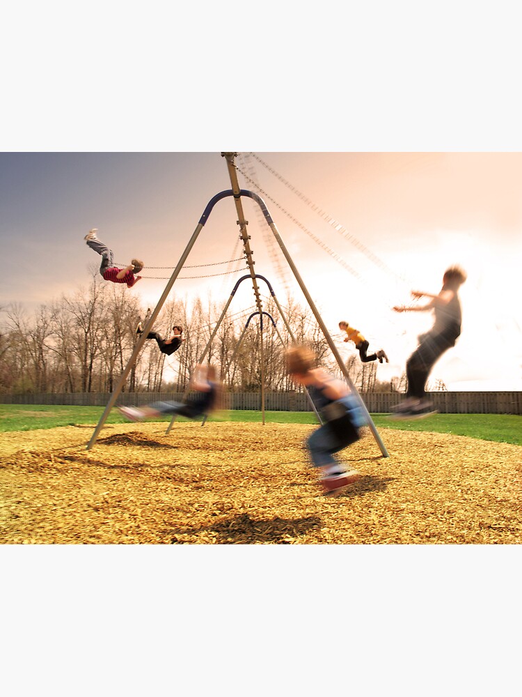 Thumbnail 2 of 2, Greeting Card, On the Swings designed and sold by believer9.