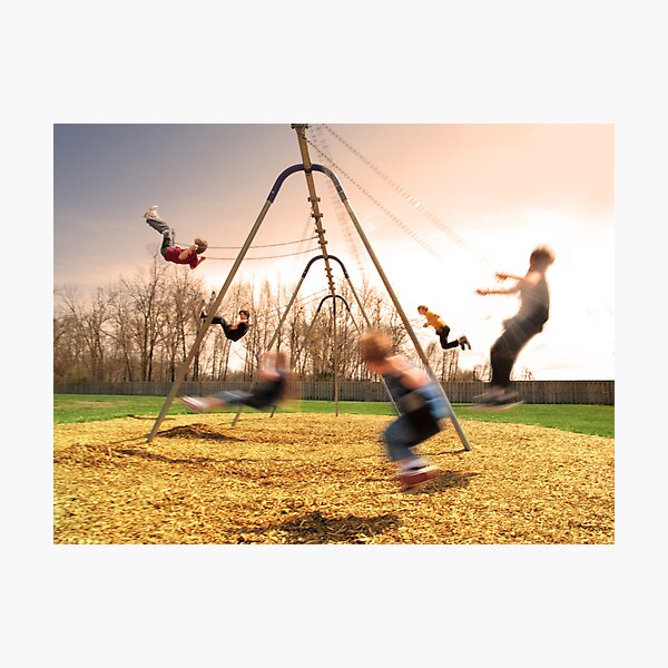 On the Swings Photographic Print