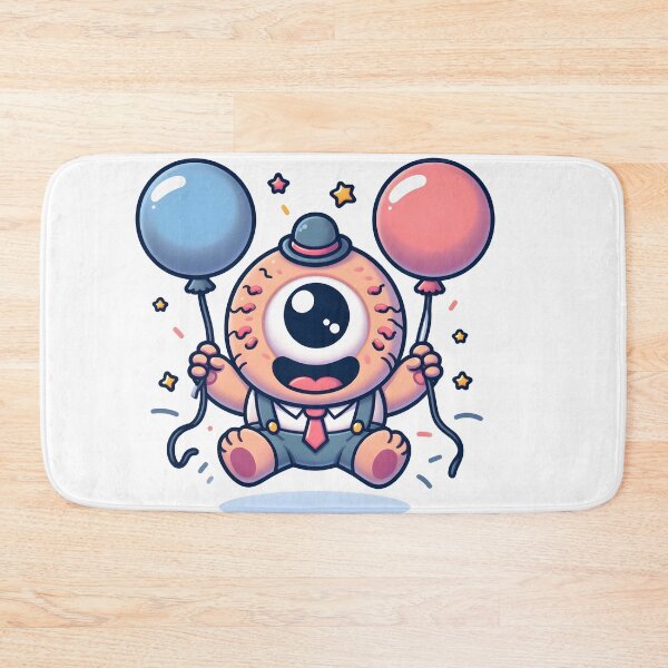 Item preview, Kawaii Jubilant Cyclops With Balloons designed and sold by CanvasCutie.