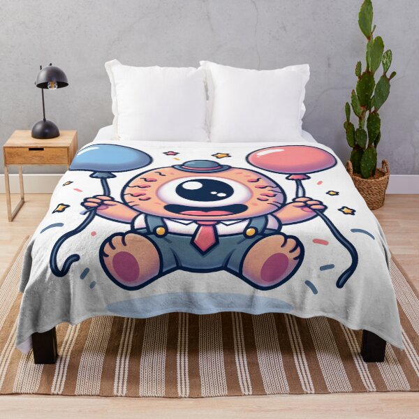 Item preview, Kawaii Jubilant Cyclops With Balloons designed and sold by CanvasCutie.