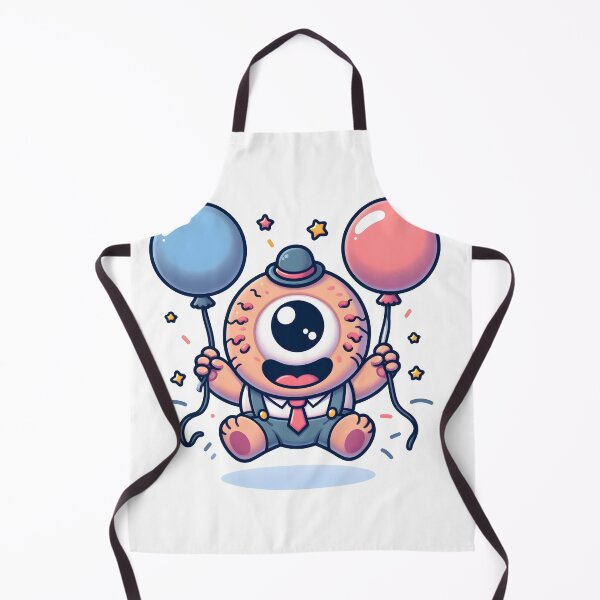 Item preview, Kawaii Jubilant Cyclops With Balloons designed and sold by CanvasCutie.
