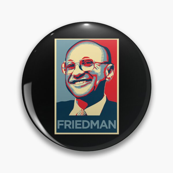 Artikelvorschau, Milton Friedman-Porträt in Farbe entworfen und verkauft von BeanEmerson.