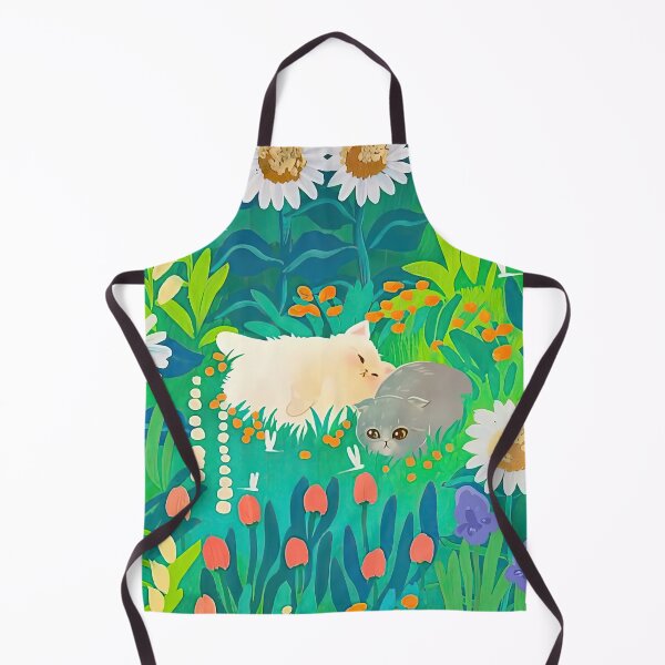 Item preview, Cute Kawaii Cats - Buddy Cats Among Flowers designed and sold by momosstyle.