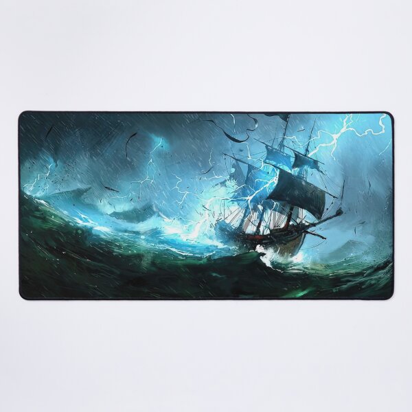 Item preview, Lightning Hitting Pirate Ship - Horror  designed and sold by momosstyle.