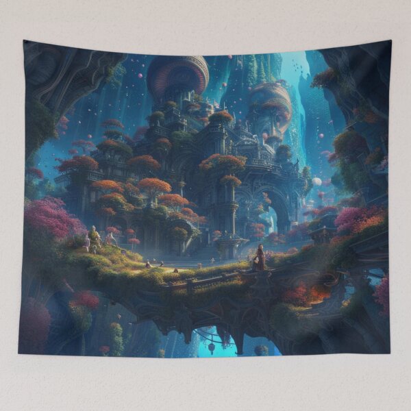 Item preview, Ancient Temple of Forest designed and sold by Itsapizzart.