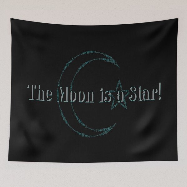 Item preview, The moon is a star ! (created for black, and dark colored products)  designed and sold by SassuFraz.