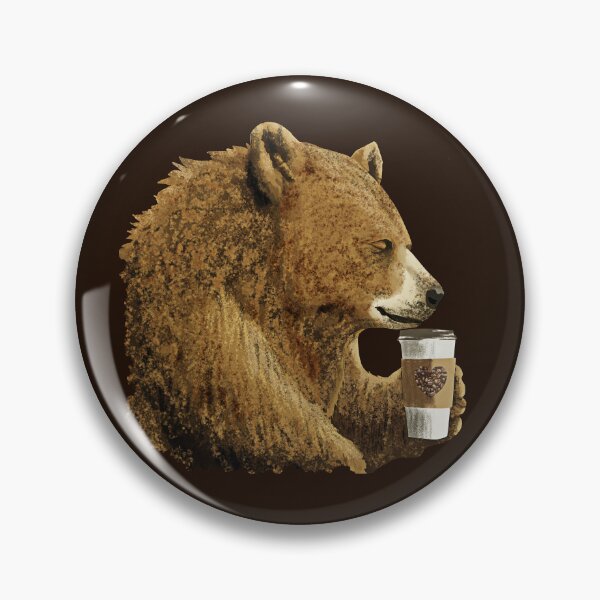 Item preview, BEAR DRINKING COFFEE - coffee lovers t shirt designed and sold by Danicus666.