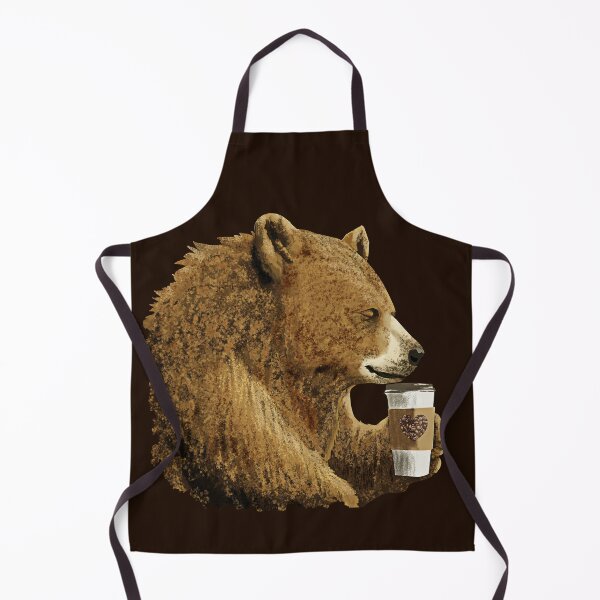 Item preview, BEAR DRINKING COFFEE - coffee lovers t shirt designed and sold by Danicus666.