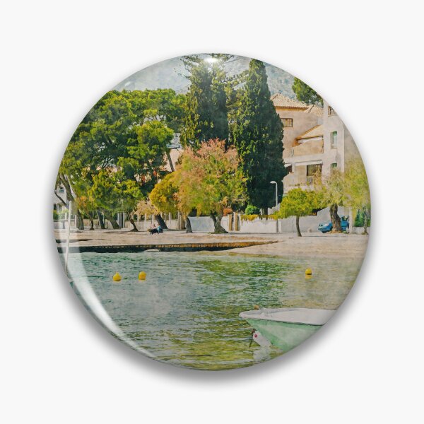 Item preview, Puerto Pollensa Mallorca Watercolour Effect designed and sold by GG WALL ART.