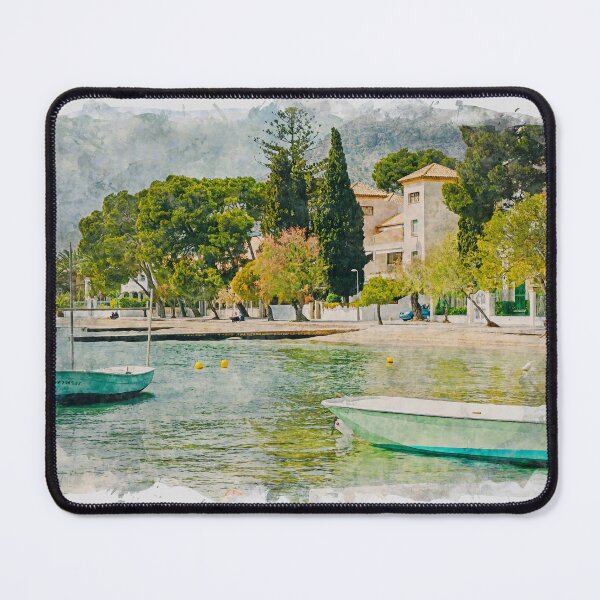 Item preview, Puerto Pollensa Mallorca Watercolour Effect designed and sold by GG WALL ART.
