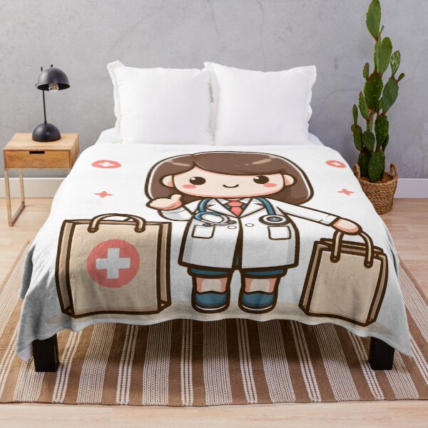 Artikelvorschau, Kawaii, Doktor, Mit, Einkaufstasche entworfen und verkauft von CanvasCutie.